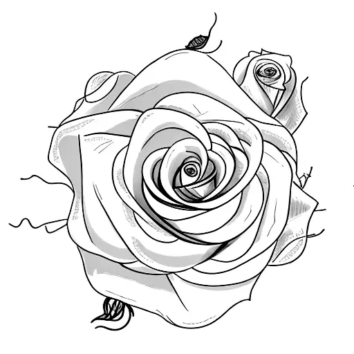 cursive word perfectly imperfect with a rose tattoo design idea
