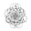 Breaking Benjamin lyrics intertwined with delicate flower vines tattoo design idea