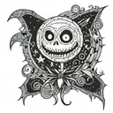 nightmare before Christmas  tattoo design idea