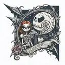 nightmare before Christmas  tattoo design idea