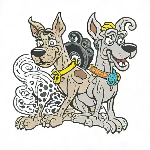 scooby doo tattoo design idea