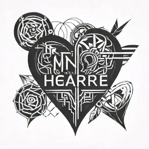 name inside a heart tattoo design idea