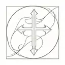 cross leviathan cross made tattoo design idea