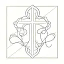 cross leviathan cross made tattoo design idea