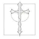 cross leviathan cross made tattoo design idea