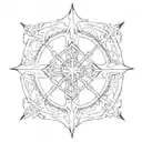 cross Leviathan sigil tattoo design idea