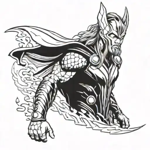 Thor Ragnarok tattoo design idea