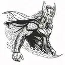 Thor Ragnarok tattoo design idea