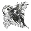 Thor Ragnarok tattoo design idea