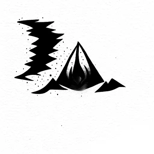 fire and ice tattoo design idea