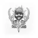 cheech and chong tattoo design idea