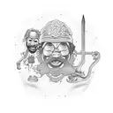 cheech and chong tattoo design idea