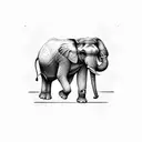 Elephant tattoo design idea