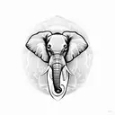 Elephant tattoo design idea
