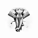 Elephant tattoo design idea