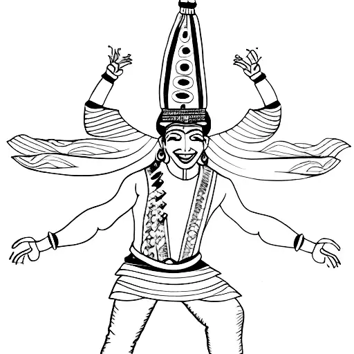 inti raymi dancer tattoo design idea