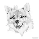 Polish hunting dog  tattoo design idea