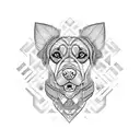 Polish hunting dog  tattoo design idea