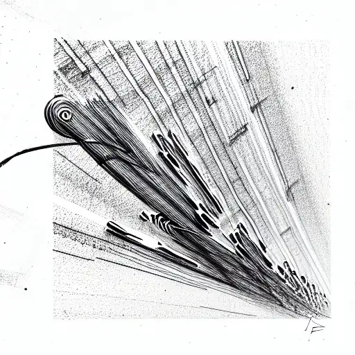 lines high voltage tattoo design idea