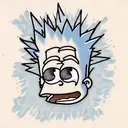 bart simpson tattoo design idea