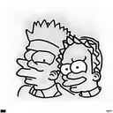 bart simpson tattoo design idea