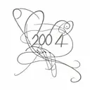 2004 written  tattoo design idea