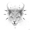 mind over matter letters thug  tattoo design idea