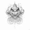 mind over matter letters thug  tattoo design idea