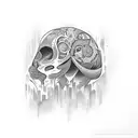 mind over matter letters  tattoo design idea