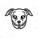 crying dog tattoo design idea