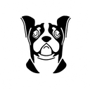 crying dog tattoo design idea