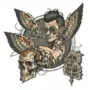 software developer coding tattoo design idea