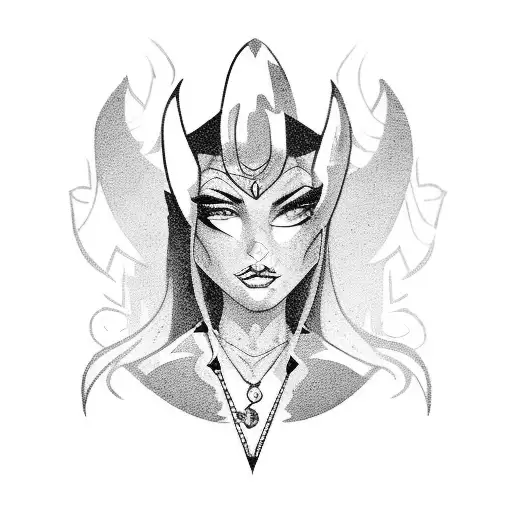 Femme Fatale movie characters in a mafia setting tattoo design idea