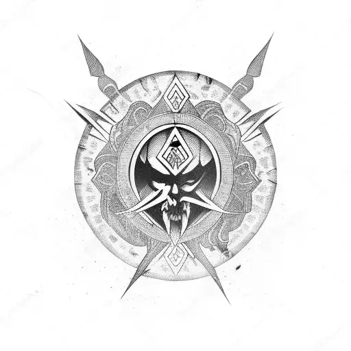 Eager Valiant Blessed tattoo design idea