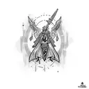 Eager Valiant Blessed tattoo design idea