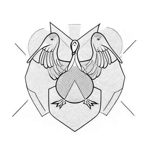 duck tattoo design idea