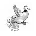 duck tattoo design idea