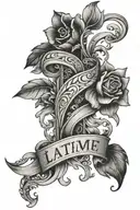 last name tattoo tattoo design idea