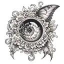 titties tattoo design idea