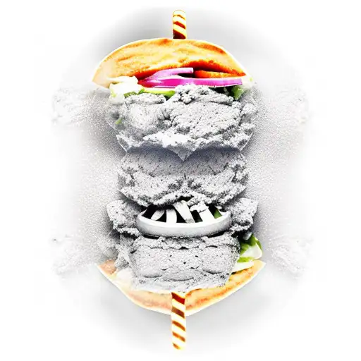 döner kebab  tattoo design idea