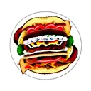 döner kebab  tattoo design idea