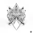 Caroline david love loyalty eternal tattoo design idea