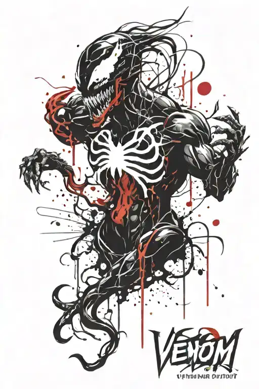 Venom tattoo design idea