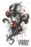 Venom tattoo design idea