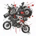 Blackout tattoo design idea