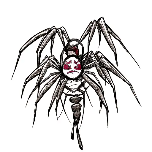Jorogumo is a deadly spider-woman, able to both charm and inflict great suffering on those she deals with. It is one of  tattoo design idea