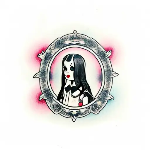 Wednesday Addams  tattoo design idea
