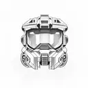 Master Chief halo tattoo design idea