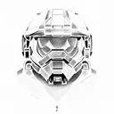 Master Chief halo tattoo design idea