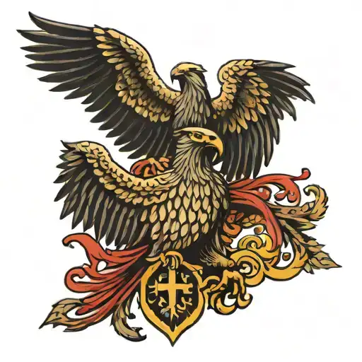Seljuk state I, double-headed eagle tattoo design idea